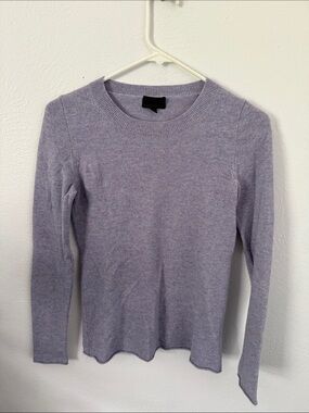 J. Crew Lavender Crewneck Cashmere Sweater